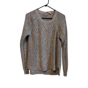 Faded Glory Multi Color Cable Knit Crew Neck sweater